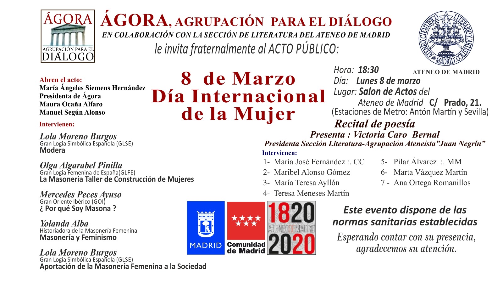 8 de Marzo 2021 Día Internacional de la Mujer